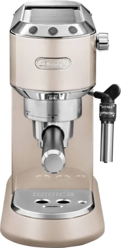 De'Longhi Delonghi Kaffeemaschine Dedica Metallics EC785.BG Pumpendruck 15 Bar, Eingebauter Milchaufschäumer, Manuell, 1300 W, Beige -Kaffeegetränkeladen ce6b5db4abc574c1ce26d93e4cfa41b5
