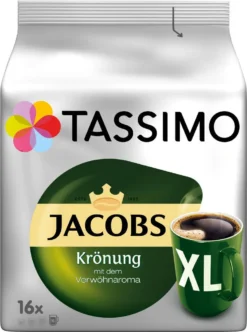 TASSIMO Kapseln 3x16 Jacobs Krönung XL + 3x16 Krönung Kräftig XL T Discs - Insgesamt 96 Getränke -Kaffeegetränkeladen d6c9bb09dce6d252d1a5815e3861c16d 2