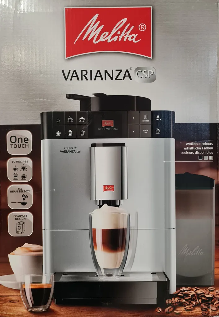 Melitta Caffeo Varianza CSP F570-101 Kaffeevollautomat Mit Milchbehälter, One Touch Funktion - Silber 2 Melitta Caffeo Varianza CSP F570-101 Kaffeevollautomat Mit Milchbehälter, One Touch Funktion - Silber – Bild 2