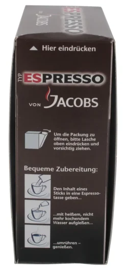 Jacobs Typ Espresso Sticks | Löslicher Kaffee | 25 Portionen -Kaffeegetränkeladen d974244053679f784bc197cc5dc9c143
