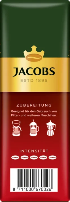 Jacobs Filterkaffee Meister Röstung | Gemahlen | 500g -Kaffeegetränkeladen db1b1fc03e7e339915906d55e72121ba