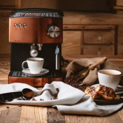 Adler Espressomaschine | Kaffeemaschine | Milchaufschäumer | Cappuccinomaschine | Siebträger Espressomaschine | Elektrische Espressomaschine | Bronze Design | 1,6L Wassertank | 850 Watt |15 Bar | -Kaffeegetränkeladen dbcffd87193faf01f1b871c3ba469bbb