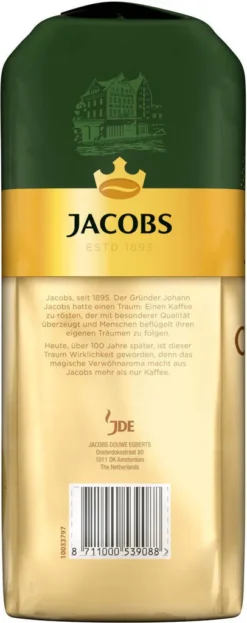 JACOBS Kaffeebohnen Expertenröstung Crema Gold 2 X 1 Kg Ganze Kaffee Bohnen + 1 Aluminium Dose Barista Design -Kaffeegetränkeladen de62b81c1b833ee3c2c8a6b8785eb7e3