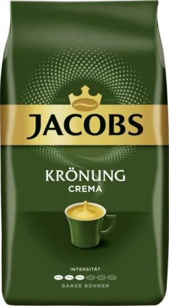 Jacobs Krönung Crema | Ganze Bohne | 1000g -Kaffeegetränkeladen e1c6fb9963b83393b1be5016c40ed986
