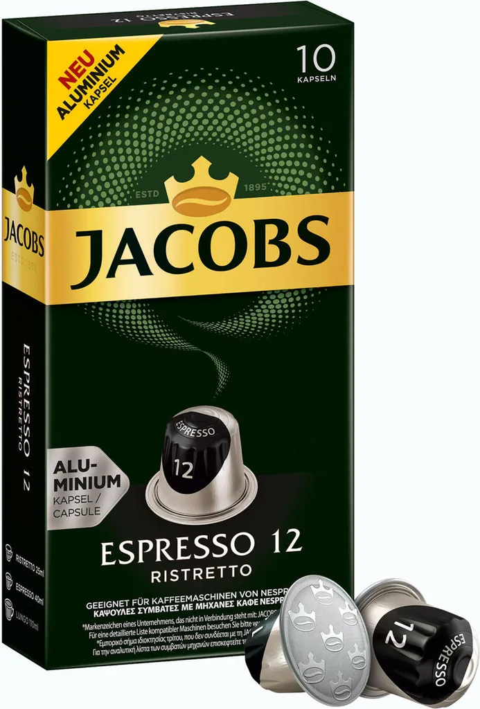 JACOBS Kapseln Espresso Ristretto 100 Nespresso Kompatible Kaffeekapseln 2 JACOBS Kapseln Espresso Ristretto 100 Nespresso Kompatible Kaffeekapseln – Bild 2