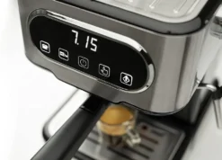 Gorenje ESCM 15 DBK Espressomaschine Mit Siebträger/Professioneller Milchaufschäumer Für Cremigen Capuccino/TouchControl/TemperatureControl/EasyClean/1,5 L Wassertank/1100 W/30 Cm/15 Bar/Edelstahl -Kaffeegetränkeladen ed5a18c0bc867afd38efbc29836eed39