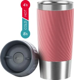 Krups Nescafé Dolce Gusto Kaffeekapselmaschine MiniMe KP123B 15bar 1500W + 1 X Emsa Travel Mug Koralle Hot & Cold Funktion -Kaffeegetränkeladen eec0474a566d6a8707e6a0e89d025841