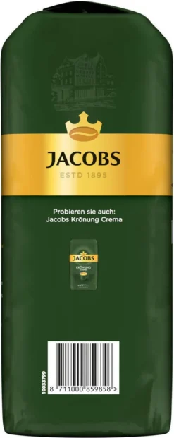 JACOBS Kaffeebohnen Krönung Crema Kräftig 2 X 1kg Ganze Kaffee Bohnen + 1 Aluminium Dose Im Barista-Design -Kaffeegetränkeladen efe74b45696ed4dfad9effe1c600975f