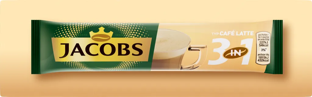 Jacobs 3in1 Sticks Café Latte | Löslicher Kaffee | 10 Portionen 5 Jacobs 3in1 Sticks Café Latte | Löslicher Kaffee | 10 Portionen – Bild 5