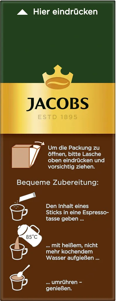 JACOBS Espresso Löslicher Kaffee 12er Pack - 12 X 25 Sticks 5 JACOBS Espresso Löslicher Kaffee 12er Pack - 12 X 25 Sticks – Bild 5