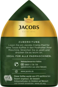 JACOBS Pads Crema Balance 5 X 18 Getränke - 90 Kaffeepads Senseo Kompatibel -Kaffeegetränkeladen f2dfd2548acd63dc2392be1d31179984