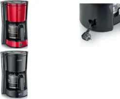 SEVERIN Kaffeemaschine KA 4817 TYPE 1.000 W Rot / Schwarz -Kaffeegetränkeladen f38823b6bcaf29a633d5452564e723b5