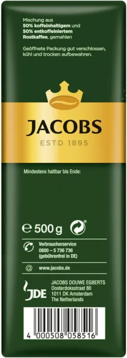 JACOBS Krönung Balance Filterkaffee 12 X 500 G Gemahlener Röstkaffee -Kaffeegetränkeladen f5075d8e6ebbcddd27c446b174db3464