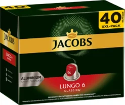 JACOBS Kapseln Lungo Classico 5 X 40 Nespresso®* Kompatible Kaffeekapseln -Kaffeegetränkeladen f7687533dd9c00645078d7e74d0129e7 1