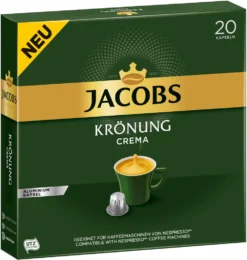 Jacobs Kaffeekapseln Krönung Crema, 20 Nespresso®* Kompatible Kapseln, 1 X 20 Getränke -Kaffeegetränkeladen fdcea7f7267e7a6236460756f48417ce